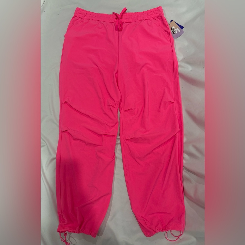 JoyLab Hot Pink Mid-Rise Jogger Pants Extra Long Length NWT Size M